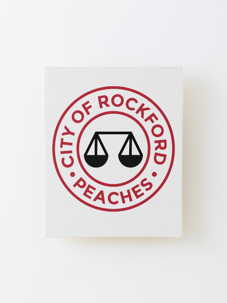 "Women's Baseball League Rockford Peaches " Mounted Print for Sale by jtrenshaw Redbubble