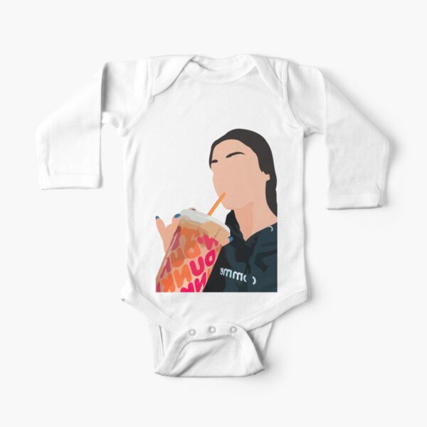 famous influencer from TIK TOK. Long Sleeve Baby One-Piece