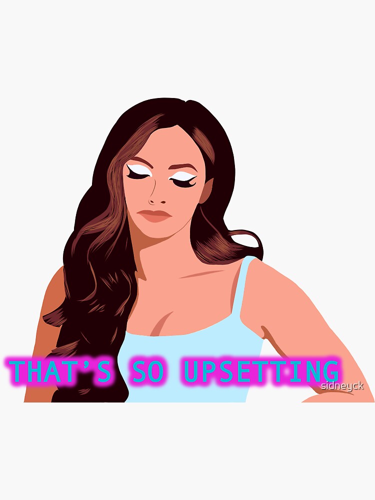 that-s-so-upsetting-sticker-for-sale-by-sidneyck-redbubble