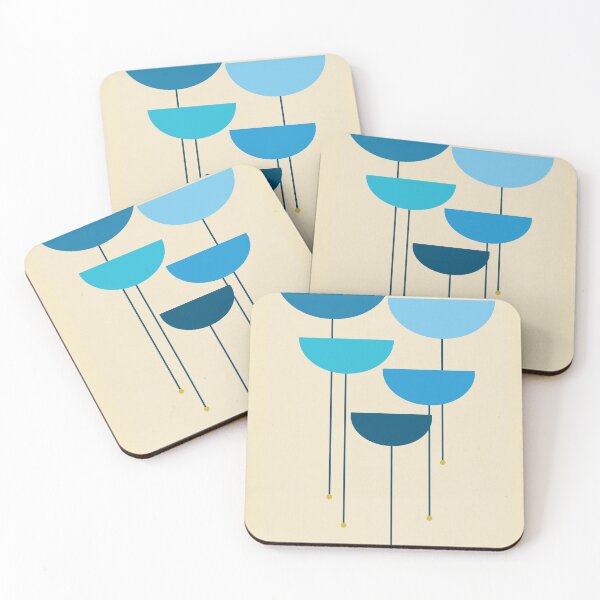Item preview, Mid-Century Modern Upside Down - Blue designed and sold by aMano-mapping.