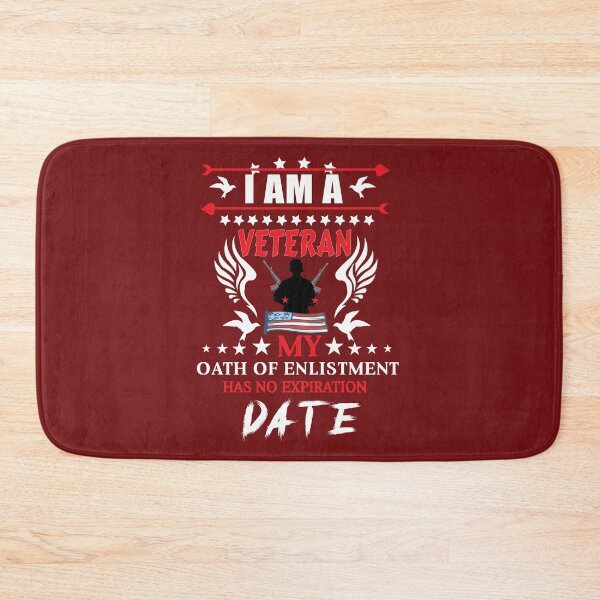 Item preview, I am a Veteran my Oath of enlistment has No Expiration Date Flag Color Graphic Design - Happy July 4th - Best Father Gift Idea - Independence Day  designed and sold by family1ststore.