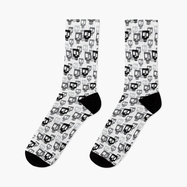 Item preview, Black and White Skull Pattern designed and sold by scowbeck.