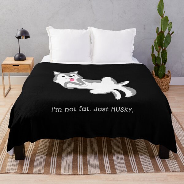 Item preview, Cute, Funny Husky Dog Says I'm Not Fat. Just Husky. designed and sold by friendlyspoon.