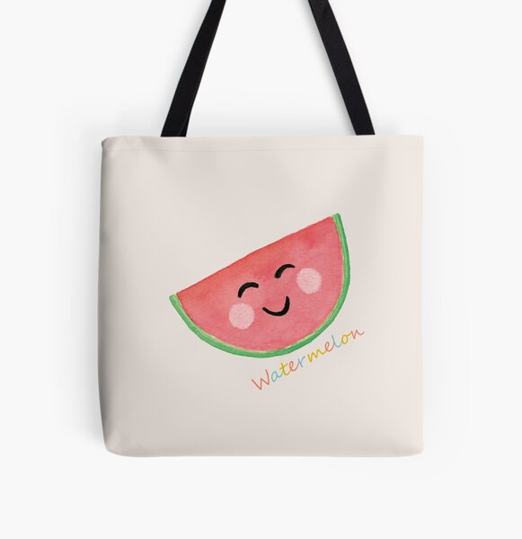 The Merry Watermelon All Over Print Tote Bag