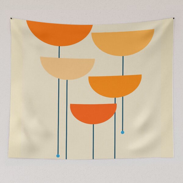 Artikelvorschau, Mid-Century Modern Upside Down - Orange entworfen und verkauft von aMano-mapping.