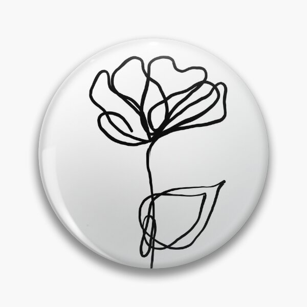Item preview, One Line Art | Flower Blooming Spring designed and sold by hannah vail (@acharmingnotion).