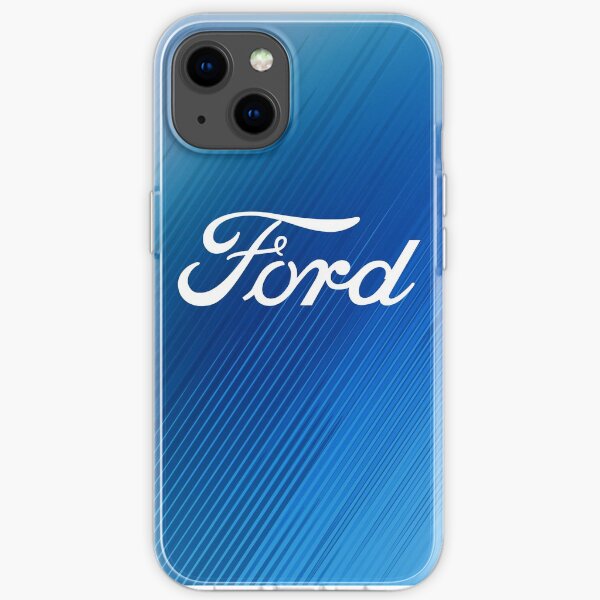 trendiges Farbverlauf Ford Logo Design iPhone Flexible Hülle