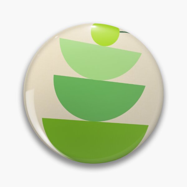Item preview, Mid-Century Modern Half Circles - Green designed and sold by aMano-mapping.