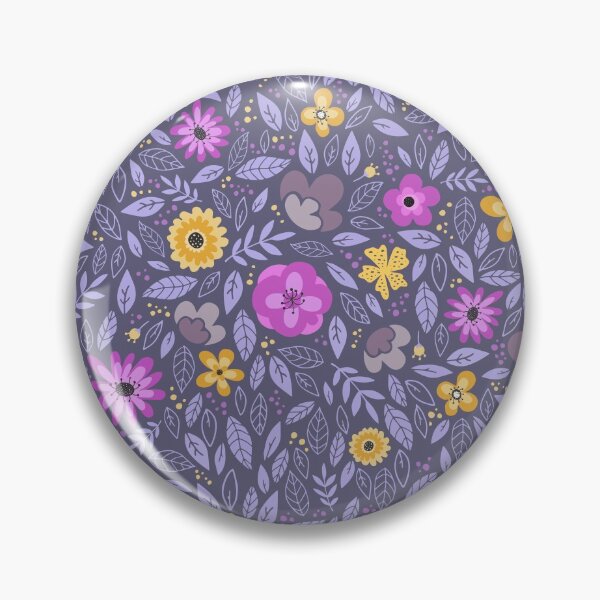 Item preview, Purple Floral Pattern Drawing designed and sold by Vector Scout Lab.