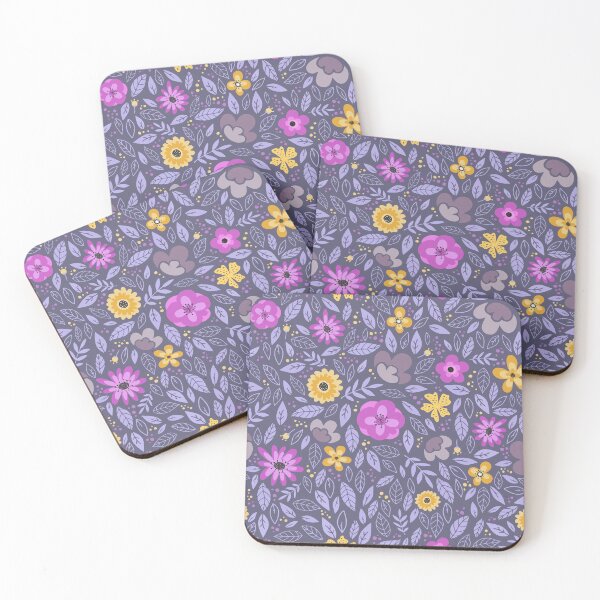 Item preview, Purple Floral Pattern Drawing designed and sold by Vector Scout Lab.