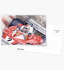 Ferrari 312 T 1976 Clay Regazzoni Postcards