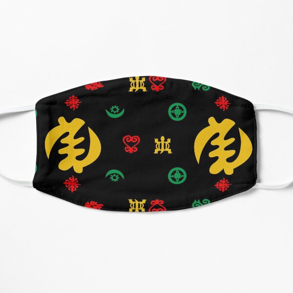 Adinkra Symbols - Gye Nyame highlighted Flat Mask