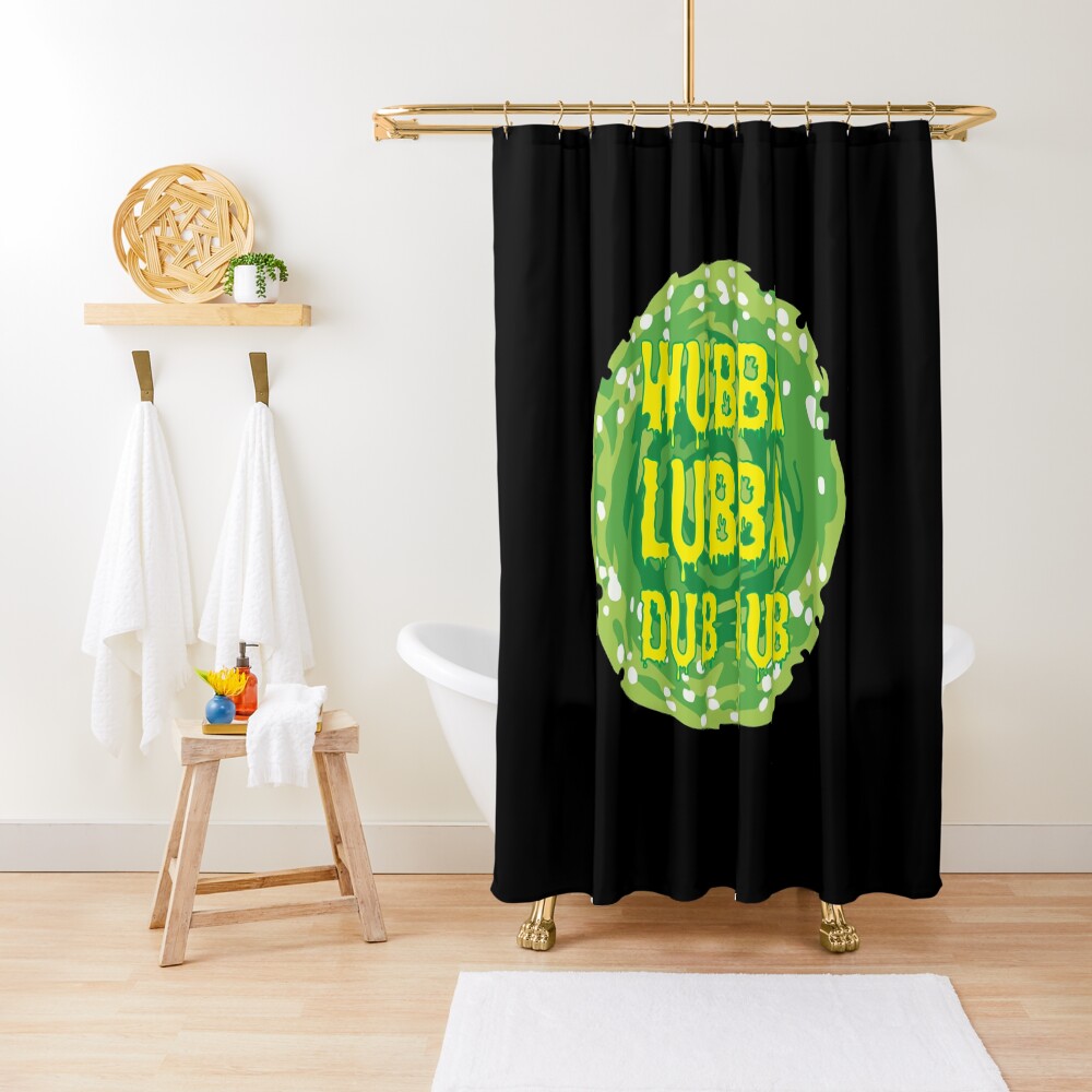 Wubba Lubba Dub Dub Shower Curtain