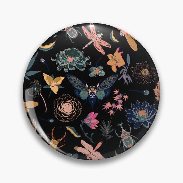 Item preview, Japanese flowers surface pattern designed and sold by Chelsea Swan.