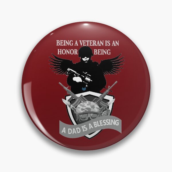 Item preview, Being a Veteran is an Honor, Being  A Dad Is A Blessing Angel Soldier Design - Happy July 4th - Best Father Gift Idea - Independence Day  designed and sold by family1ststore.