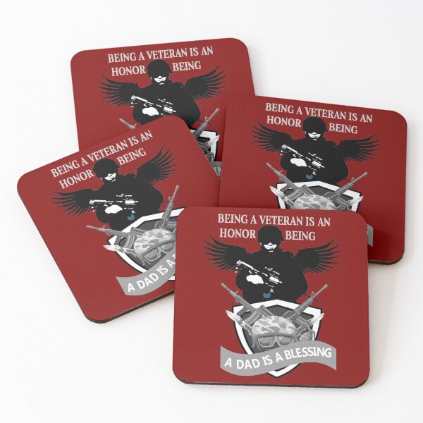 Item preview, Being a Veteran is an Honor, Being  A Dad Is A Blessing Angel Soldier Design - Happy July 4th - Best Father Gift Idea - Independence Day  designed and sold by family1ststore.