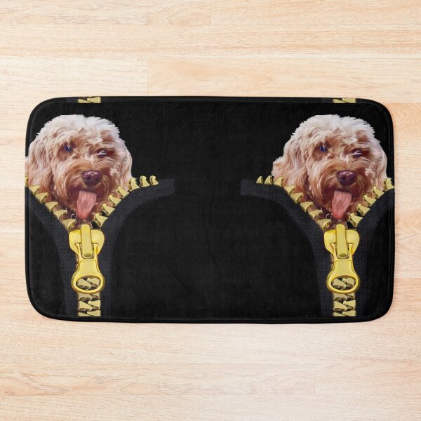 Item preview, Doggy in my pocket - Cavapoo Cavoodle puppy dog sticking it’s tongue out - cute cavalier king charles spaniel designed and sold by Artonmytee.