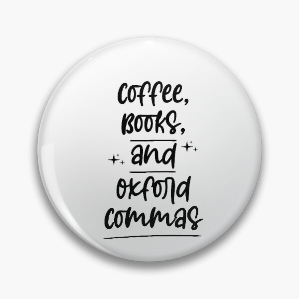 Item preview, Coffee Books & Oxford Commas ,Book Lover T-Shirt, Book Lover Gift, Bookworm Gift, Bibliophile, Grammar Vocabulary Punctuation designed and sold by Noussairox.