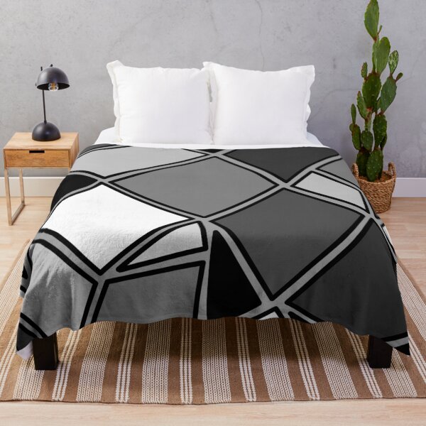 Item preview, Quadrilateral Greyscale Pattern designed and sold by -alanna-.