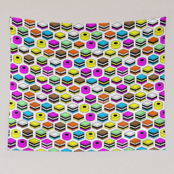 Item preview, Memphis Style Liquorice Allsorts Pattern designed and sold by Artberry.