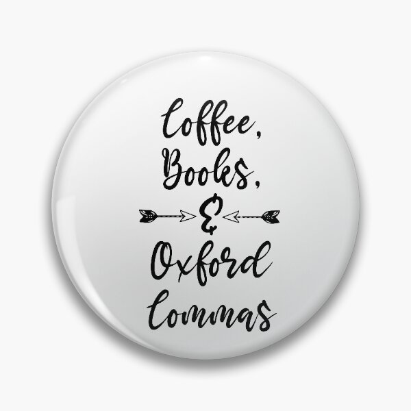 Item preview, Coffee Books & Oxford Commas ,Book Lover T-Shirt, Book Lover Gift, Bookworm Gift, Bibliophile, Grammar Vocabulary Punctuation designed and sold by Noussairox.