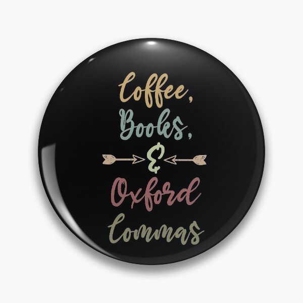 Item preview, Coffee Books & Oxford Commas ,Book Lover T-Shirt, Book Lover Gift, Bookworm Gift, Bibliophile, Grammar Vocabulary Punctuation designed and sold by Noussairox.