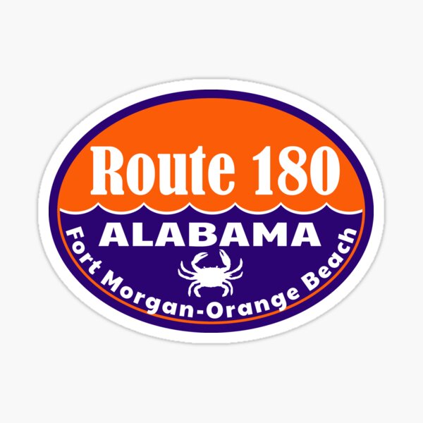 Item preview, Fort Morgan Route 180 Gulf Shores Alabama Gulf Of Mexico Orange Beach designed and sold by DESTINATIONS DECAL DOS.