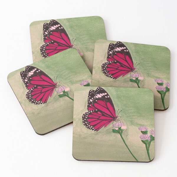 Item preview, Pink Butterfly on Flower designed and sold by kdm-art.