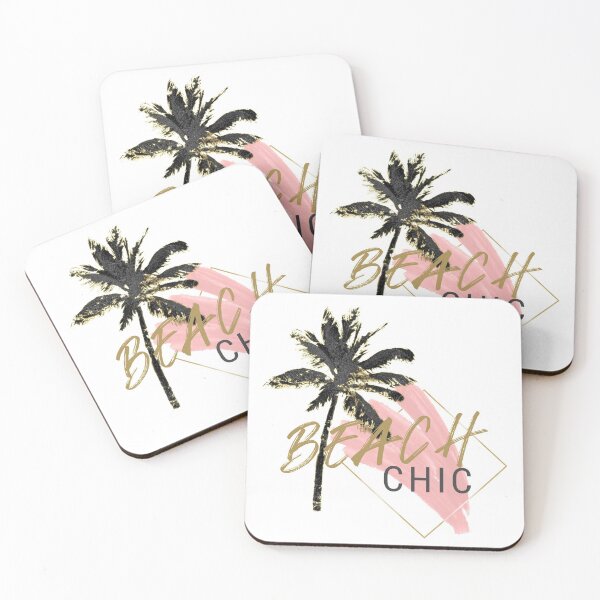 Item preview, Beach Chic Palm Tree Black and Pink designed and sold by beachchic.