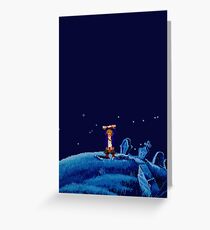 Guybrush went bone hunting! Greeting Card