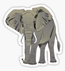 African Elephant Sticker