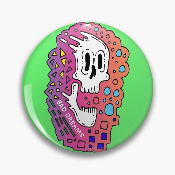 Item preview, Trippy Bad Dreams Skull designed and sold by flawedtrip.