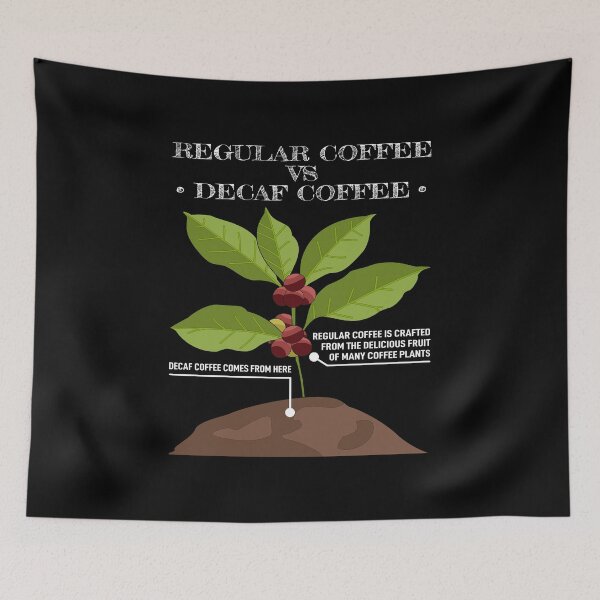 Item preview, Regular Caffeine Coffee vs Decaf Coffee Coffeeholic Science Humor Joke Gift designed and sold by MerchStudy.