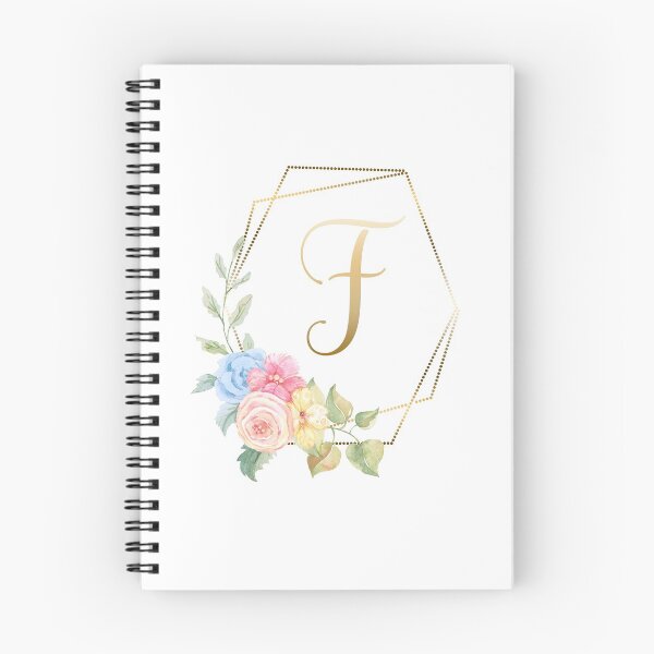 Item preview, Watercolor Floral Gold Monogram - Letter F designed and sold by Grafixmom.