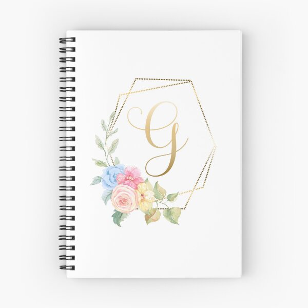 Item preview, Watercolor Floral Gold Monogram - Letter G designed and sold by Grafixmom.