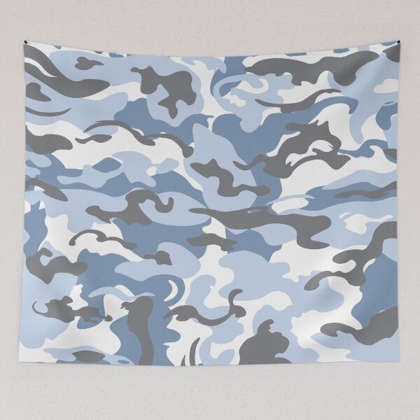 Item preview, Camo Style - white and blue snow camouflage designed and sold by rclwow.
