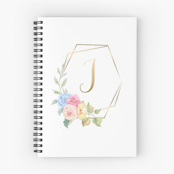 Item preview, Watercolor Floral Gold Monogram - Letter I designed and sold by Grafixmom.