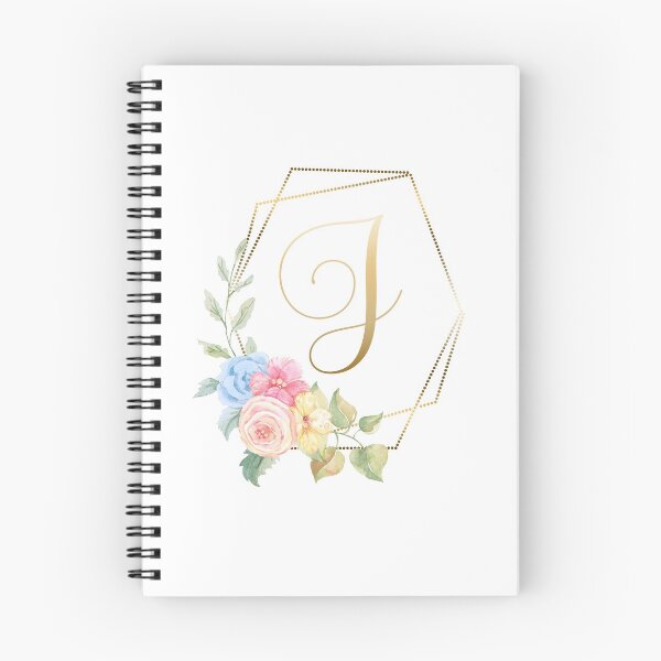Item preview, Watercolor Floral Gold Monogram - Letter J designed and sold by Grafixmom.