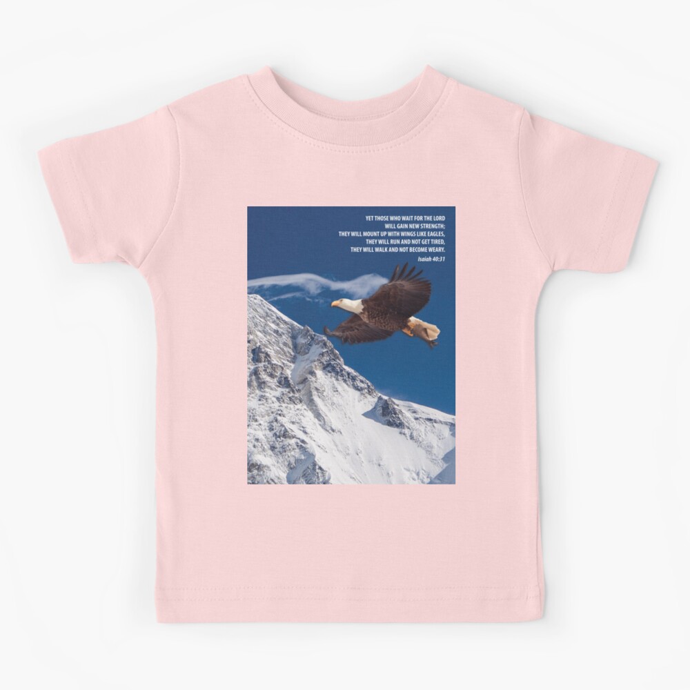 MOUNT UP WITH WINGS IS EAGLES T-Shirts Christian shirts Religious