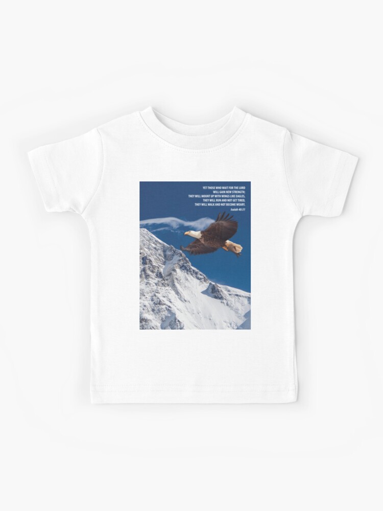 MOUNT UP WITH WINGS IS EAGLES T-Shirts Christian shirts Religious