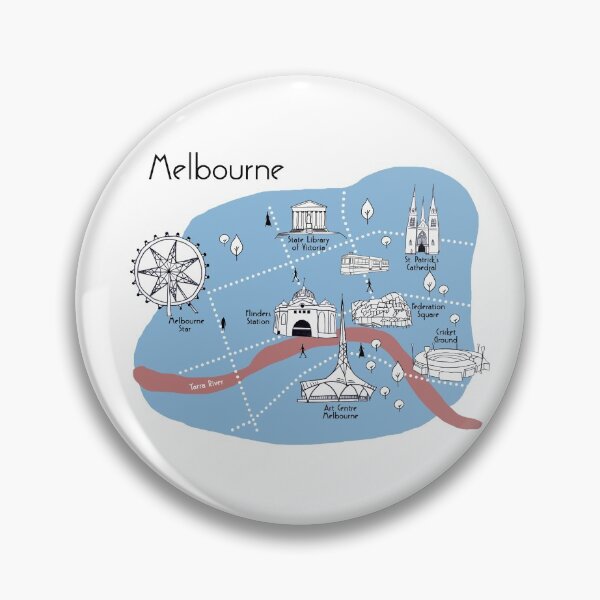 Item preview, Melbourne Map - Original  designed and sold by aMano-mapping.