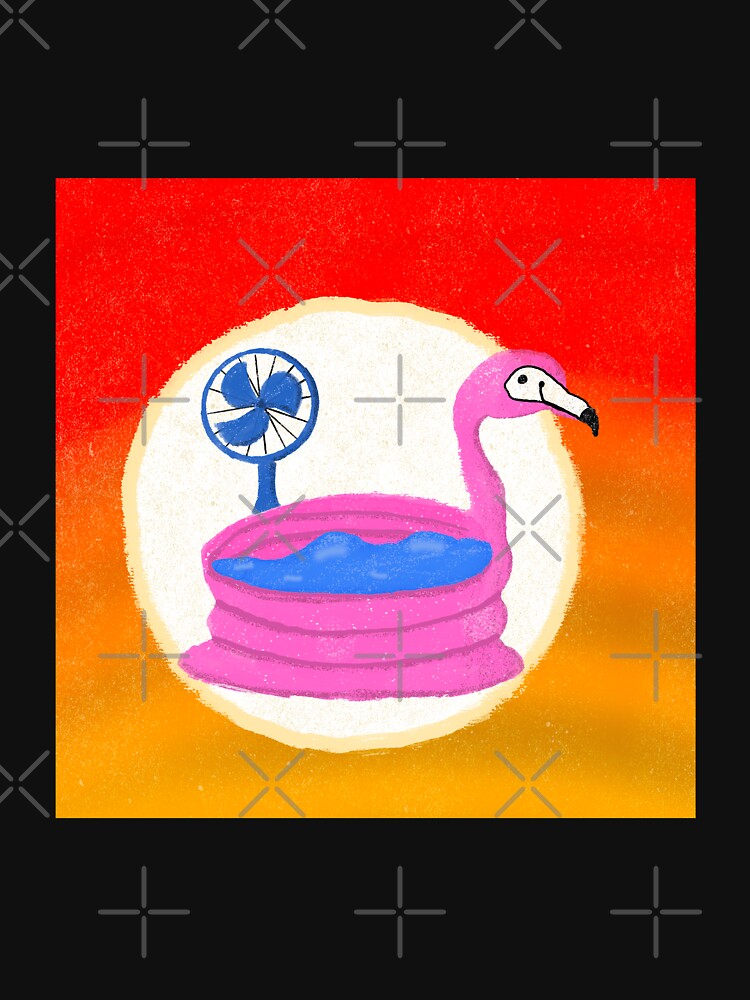 "Flamingo Heat Wave" Tshirt by yvonnezstudios Redbubble summer t