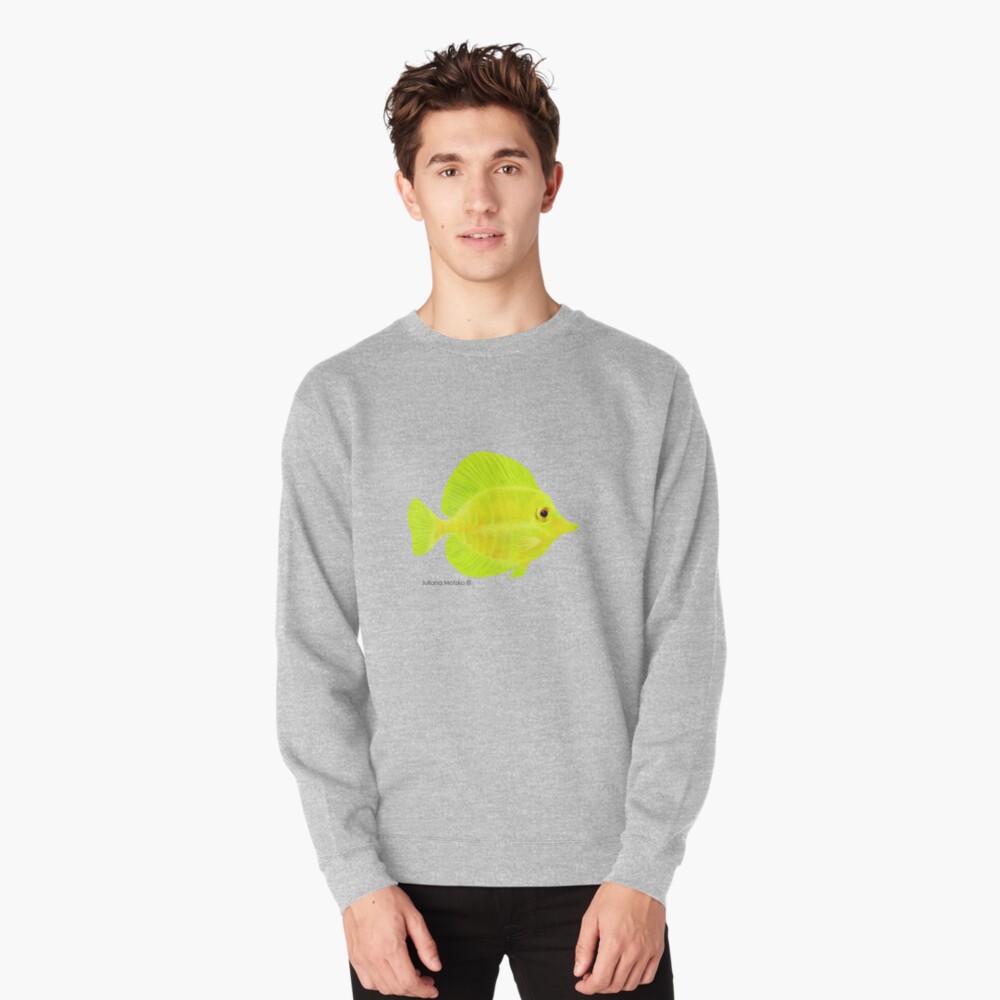 Yellow Tang Fish Pullover Sweatshirt