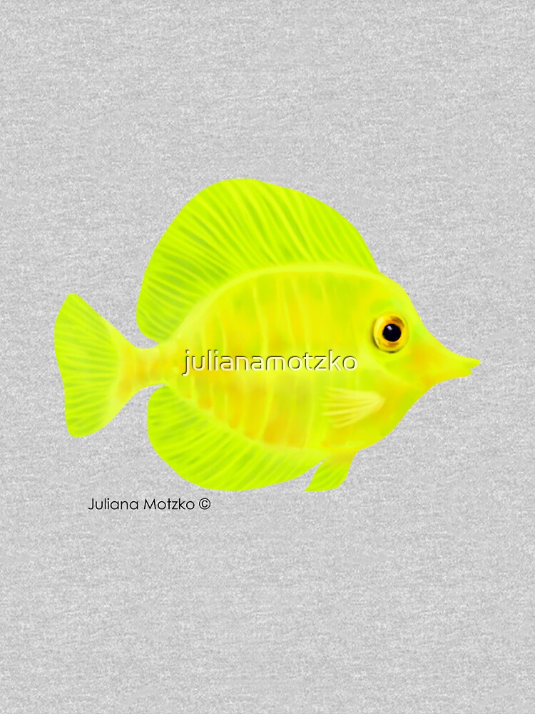 Yellow Tang Fish by julianamotzko