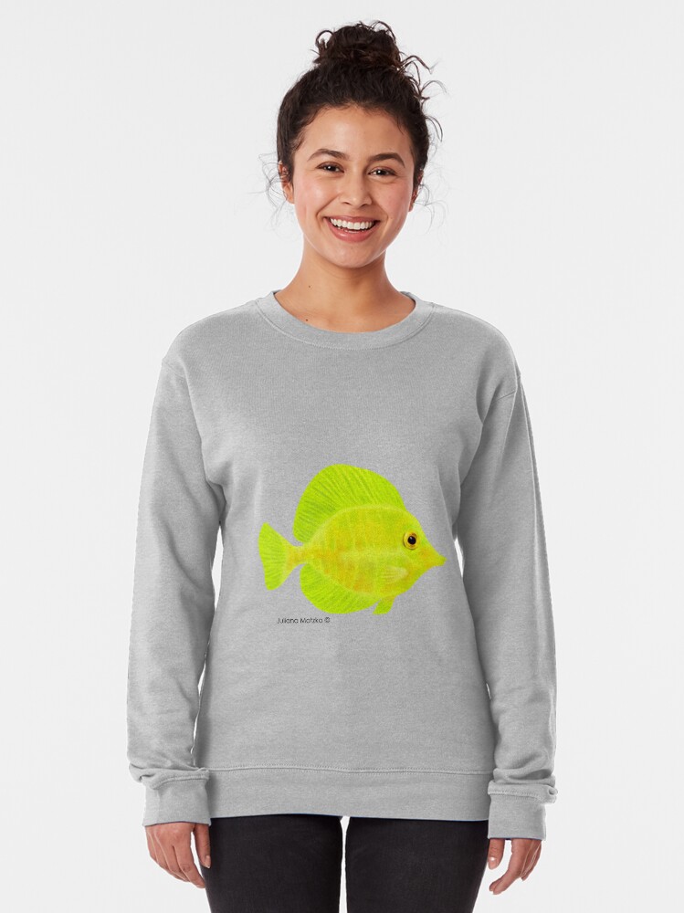 Alternate view of Yellow Tang Fish Pullover Sweatshirt