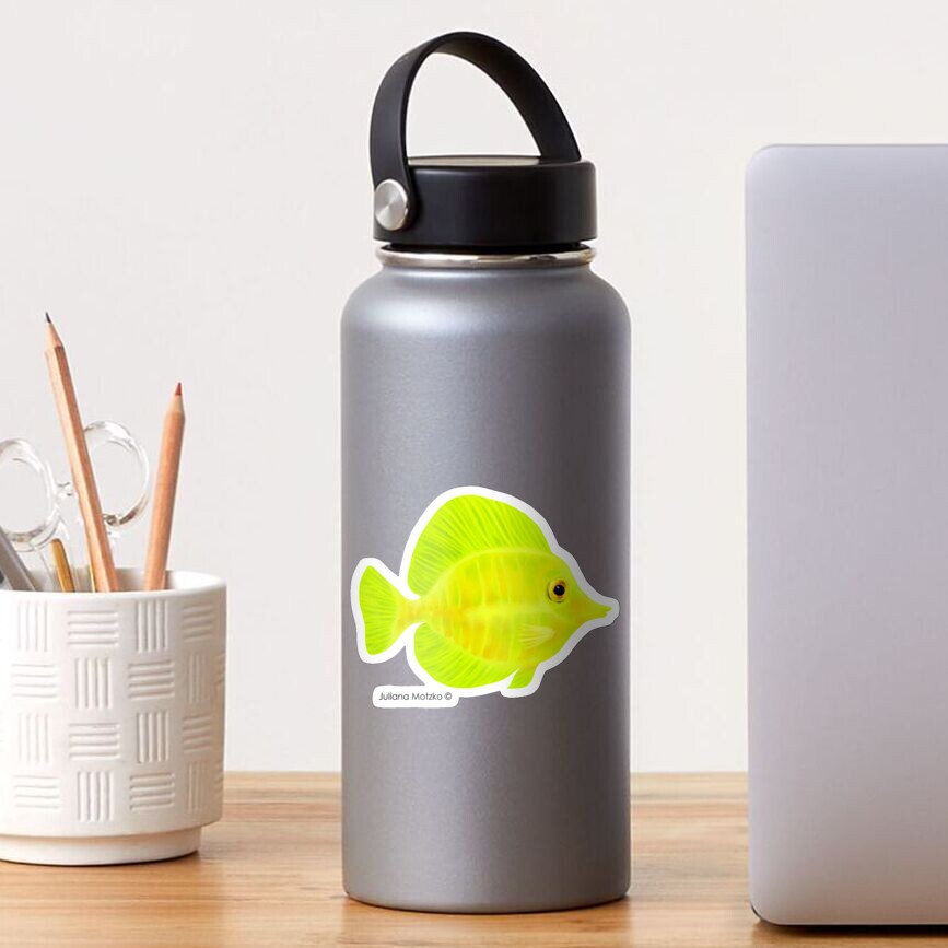 Yellow Tang Fish Sticker