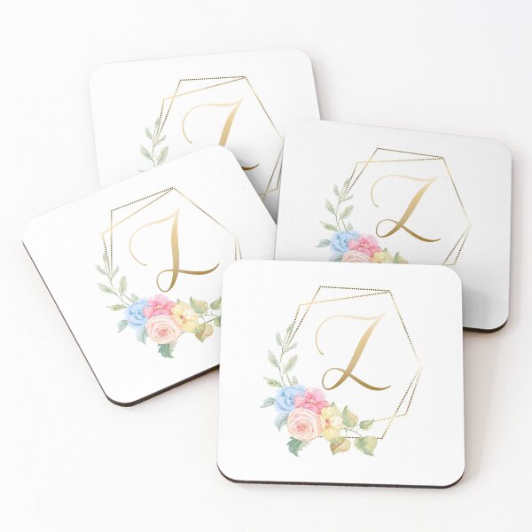 Item preview, Watercolor Floral Gold Monogram - Letter Z designed and sold by Grafixmom.