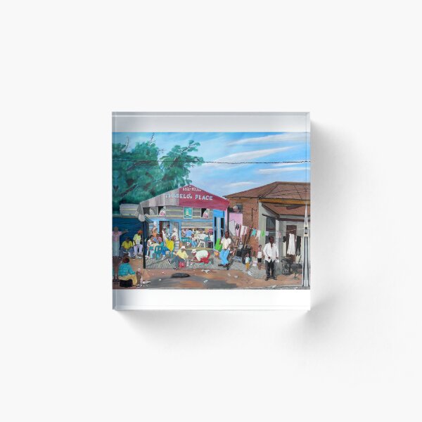 Tommy Machaba - Over at the Shebeen Acrylic Block