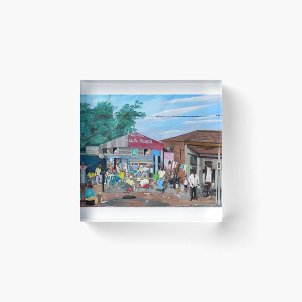 Tommy Machaba - Over at the Shebeen Acrylic Block