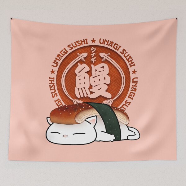 Item preview, Chubby Cats Unagi Sushi Cat  designed and sold by Takeda-art.